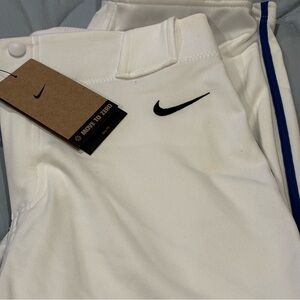 Nike Boys Vapor Select 2 High-Piped Baseball Pants White Blue DX9169 XL